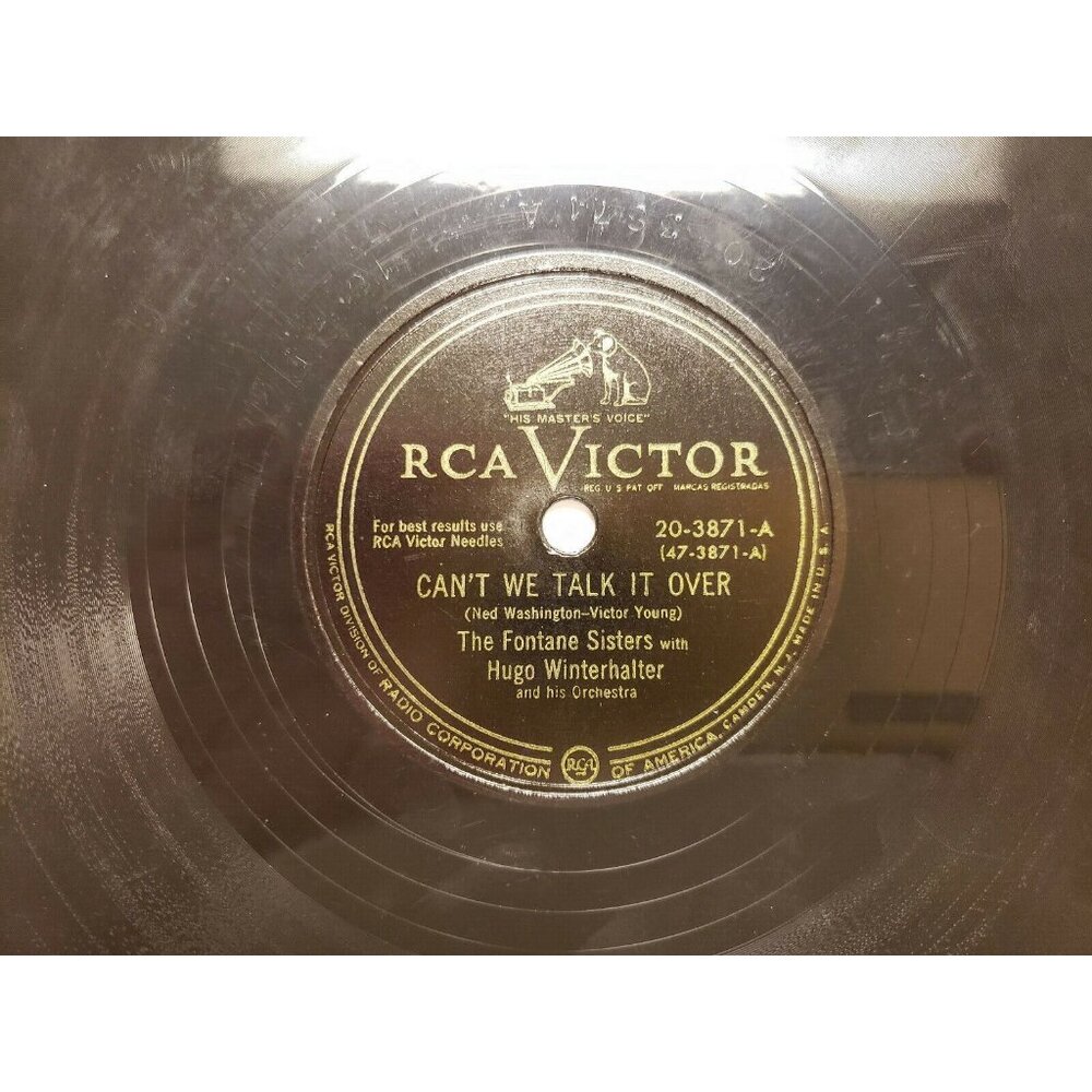 78RPThe Fontaine Sisters-Can't We Talk It Over-I Had a Talk With The Wind (R190)